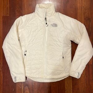 North Face coat. XS White